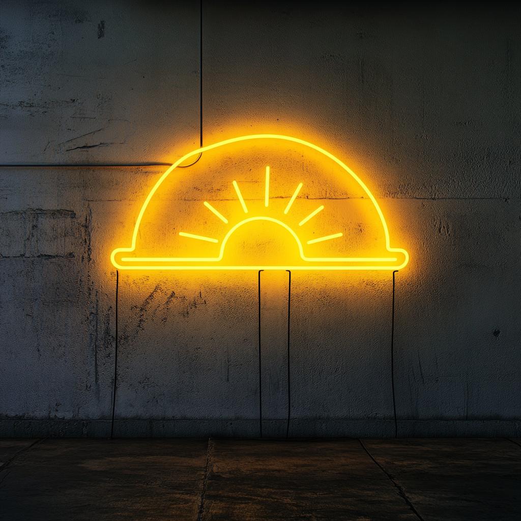 Sunrise - Yellow Neon Sign, 24 Inches