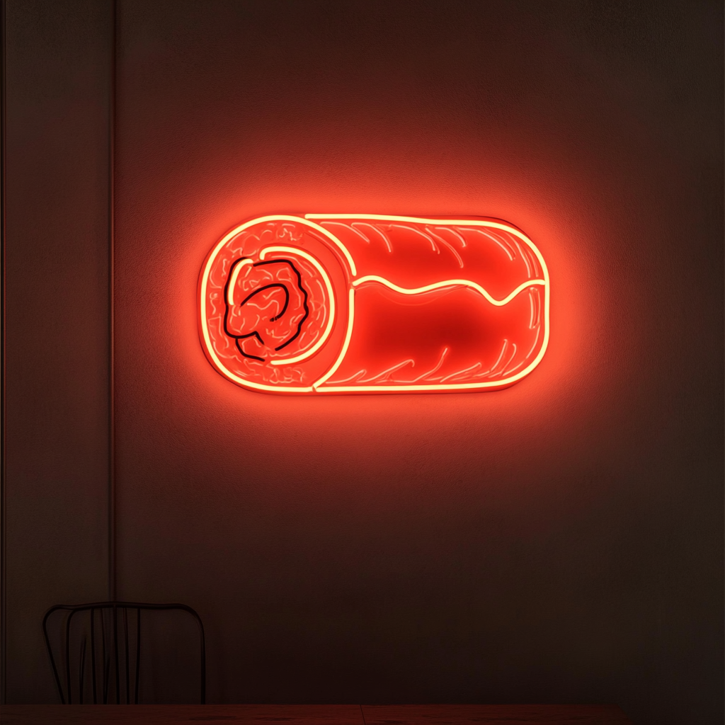 Sushi Roll - Red Neon Sign, 18 Inches