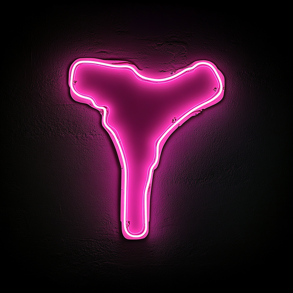 T-Bone Steak - Pink Neon Sign, 24 Inches