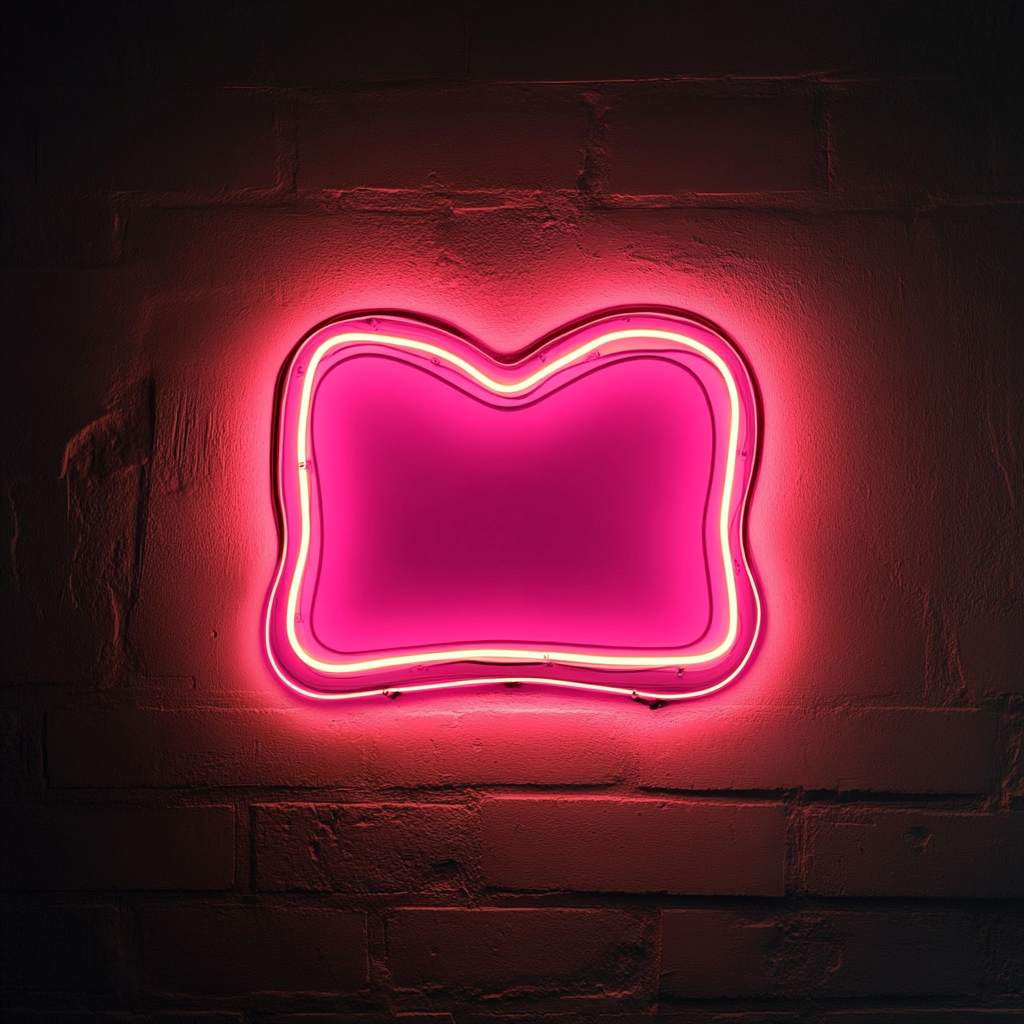 Toasted Sandwich - Pink Neon Sign, 24 Inches