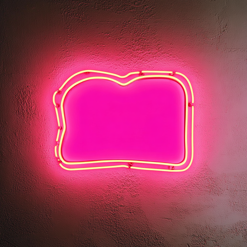 Toasted Sandwich - Pink Neon Sign, 24 Inches
