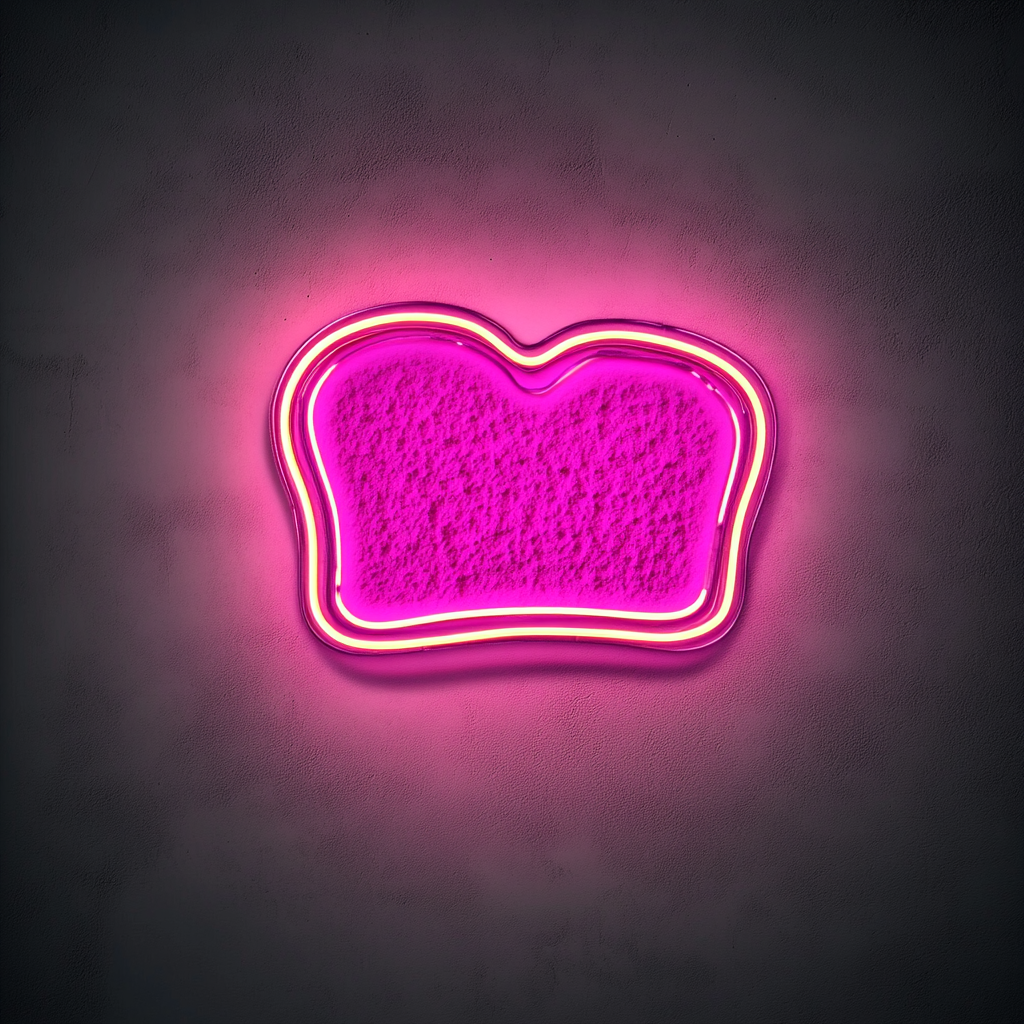 Toasted Sandwich - Pink Neon Sign, 24 Inches