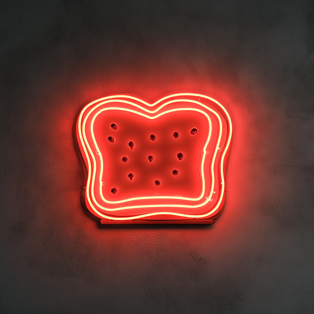 Toasted Sandwich - Red Neon Sign, 18 Inches