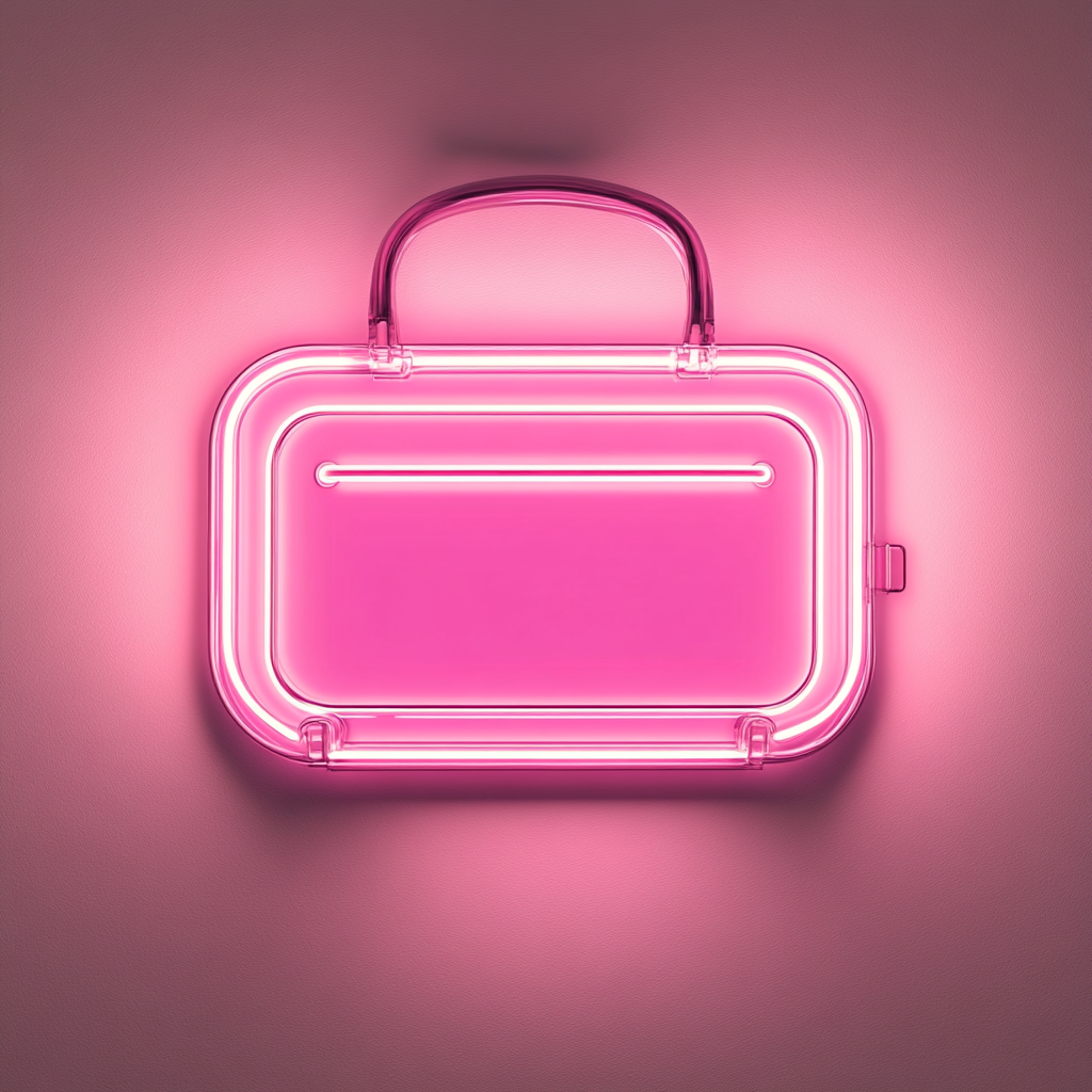 Toaster - Pink Neon Sign, 24 Inches