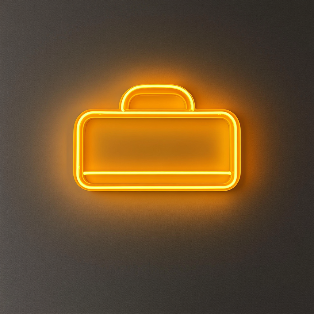 Toaster - Yellow Neon Sign, 24 Inches