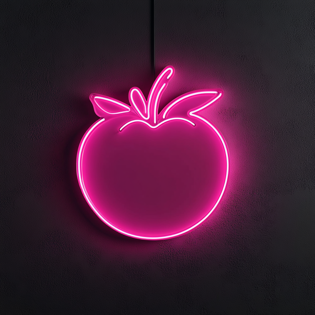 Tomato - Pink Neon Sign, 18 Inches