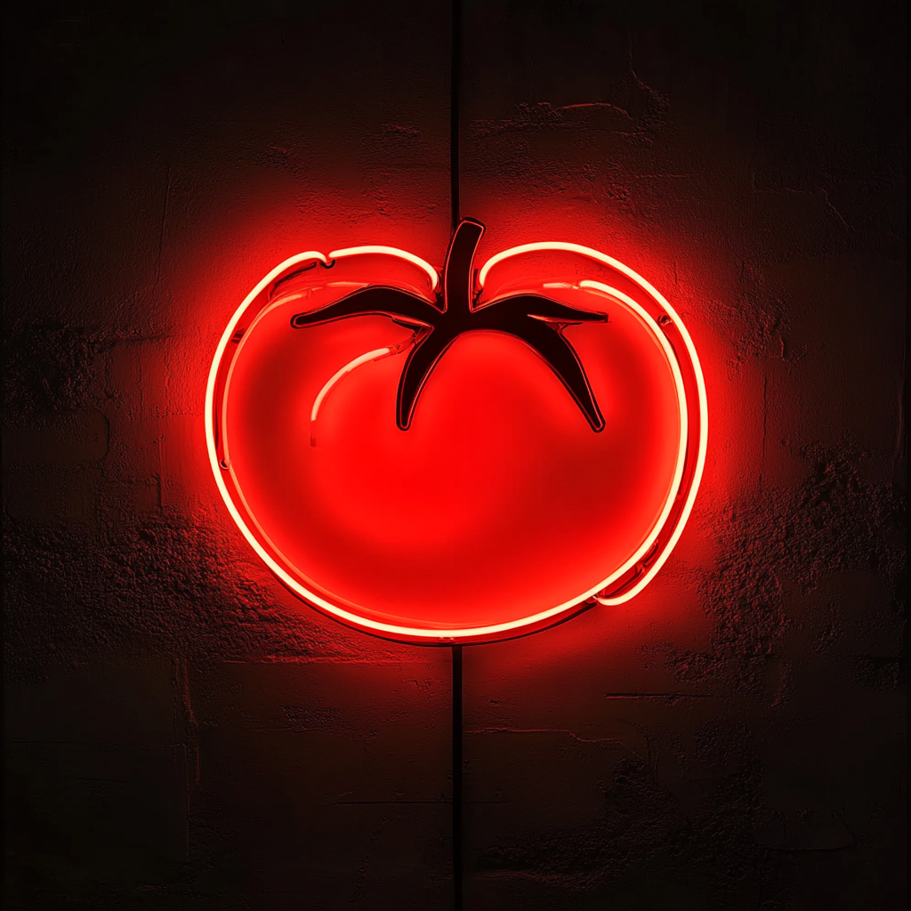 Tomato - Red Neon Sign, 24 Inches