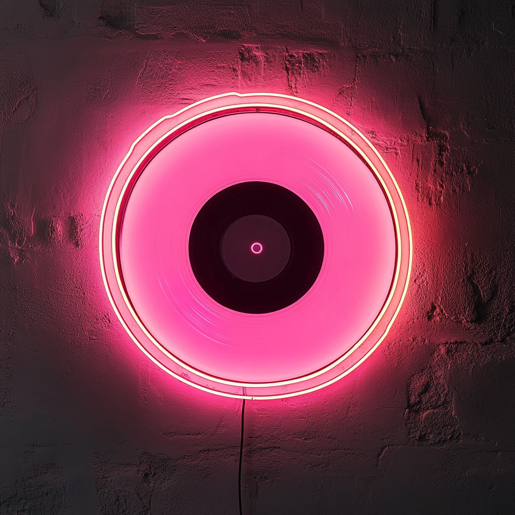 Vinyl - Pink Neon Sign, 24 Inches