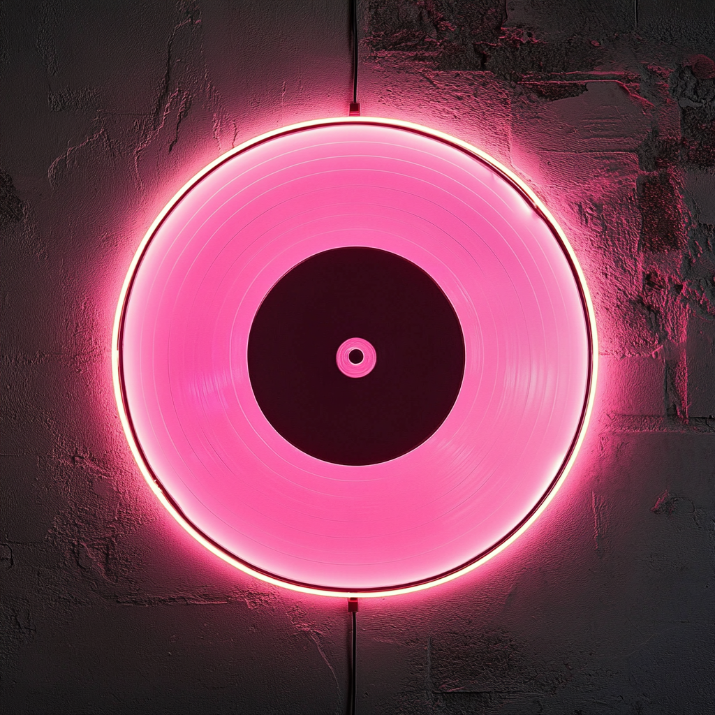 Vinyl - Pink Neon Sign, 24 Inches
