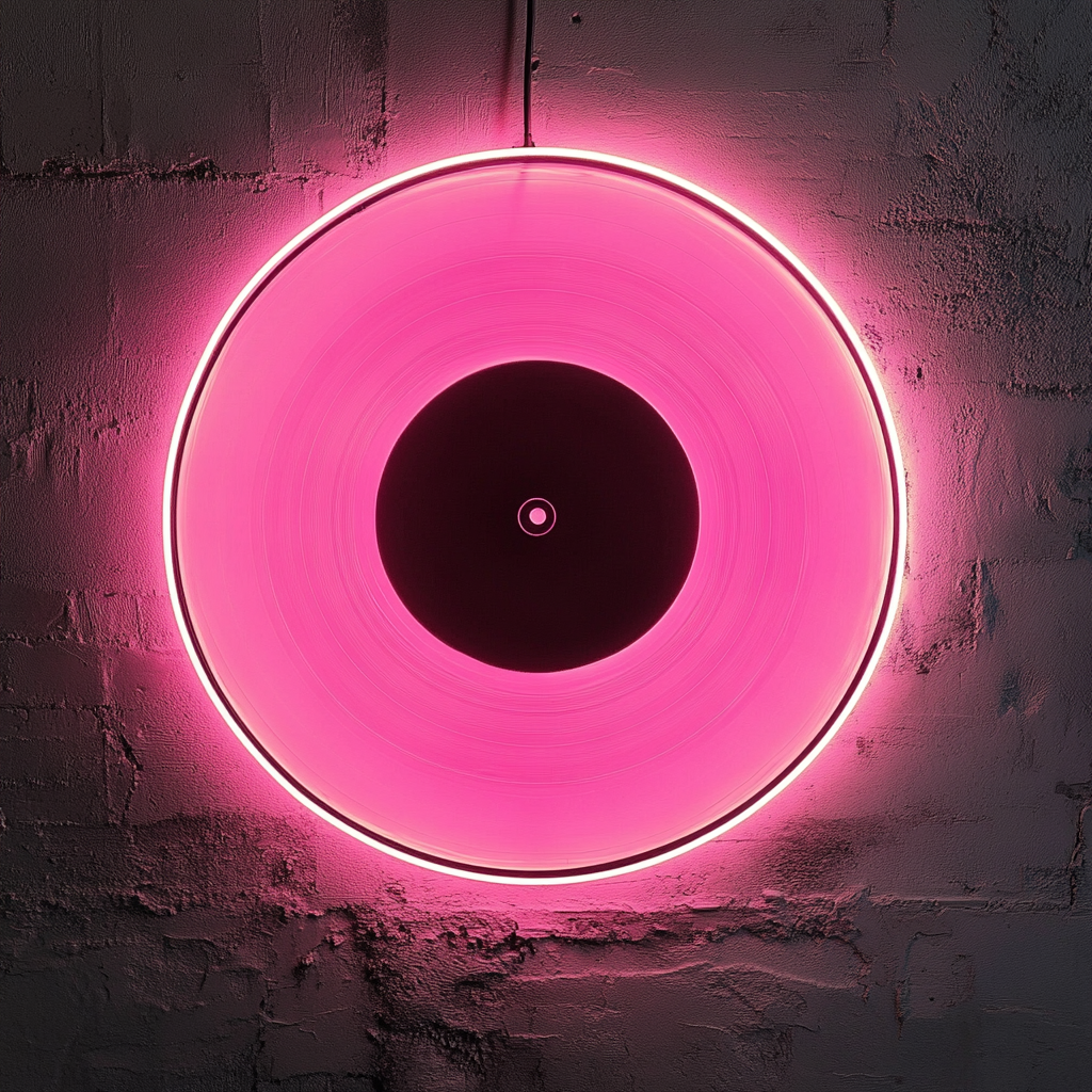 Vinyl - Pink Neon Sign, 24 Inches