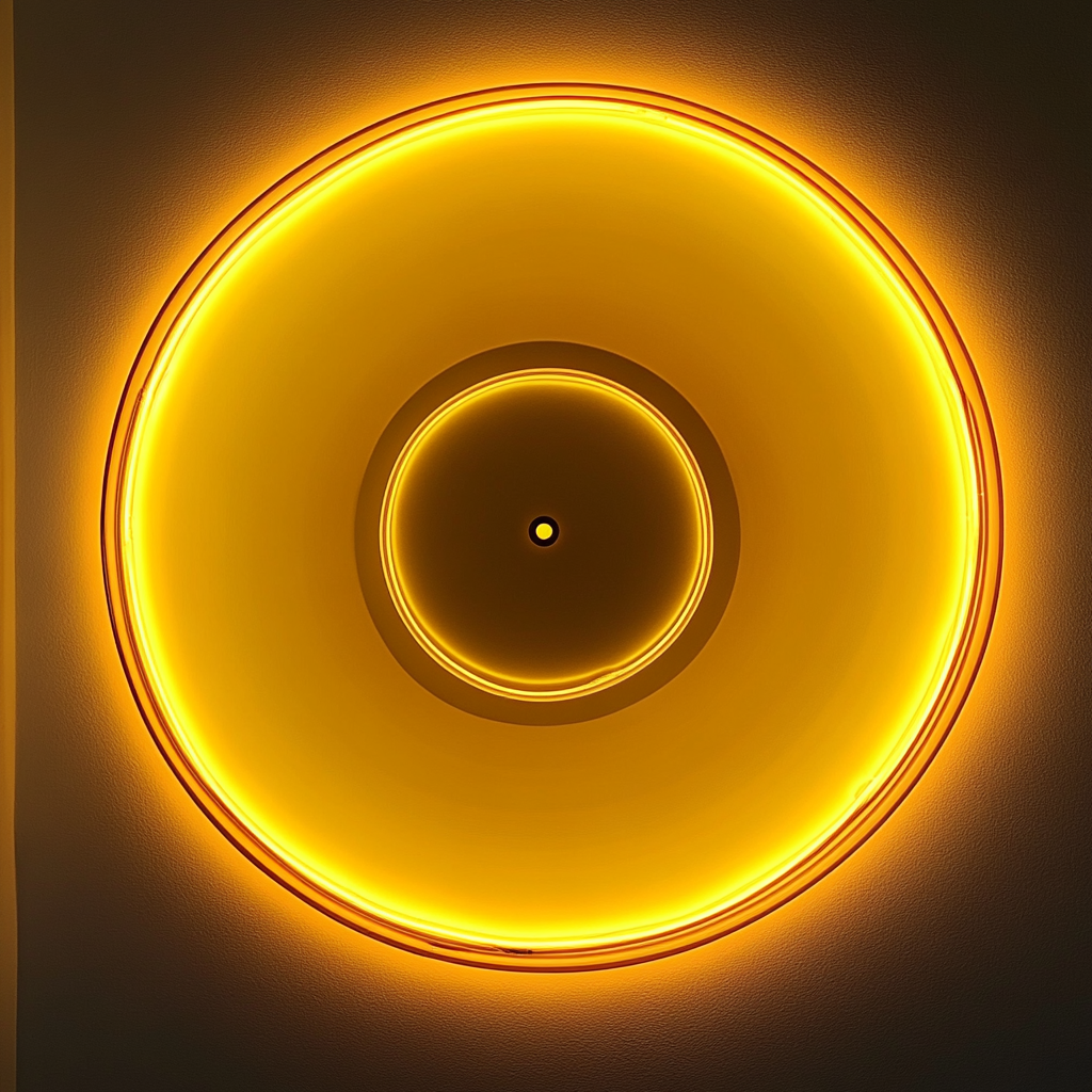 Vinyl - Yellow Neon Sign, 18 Inches