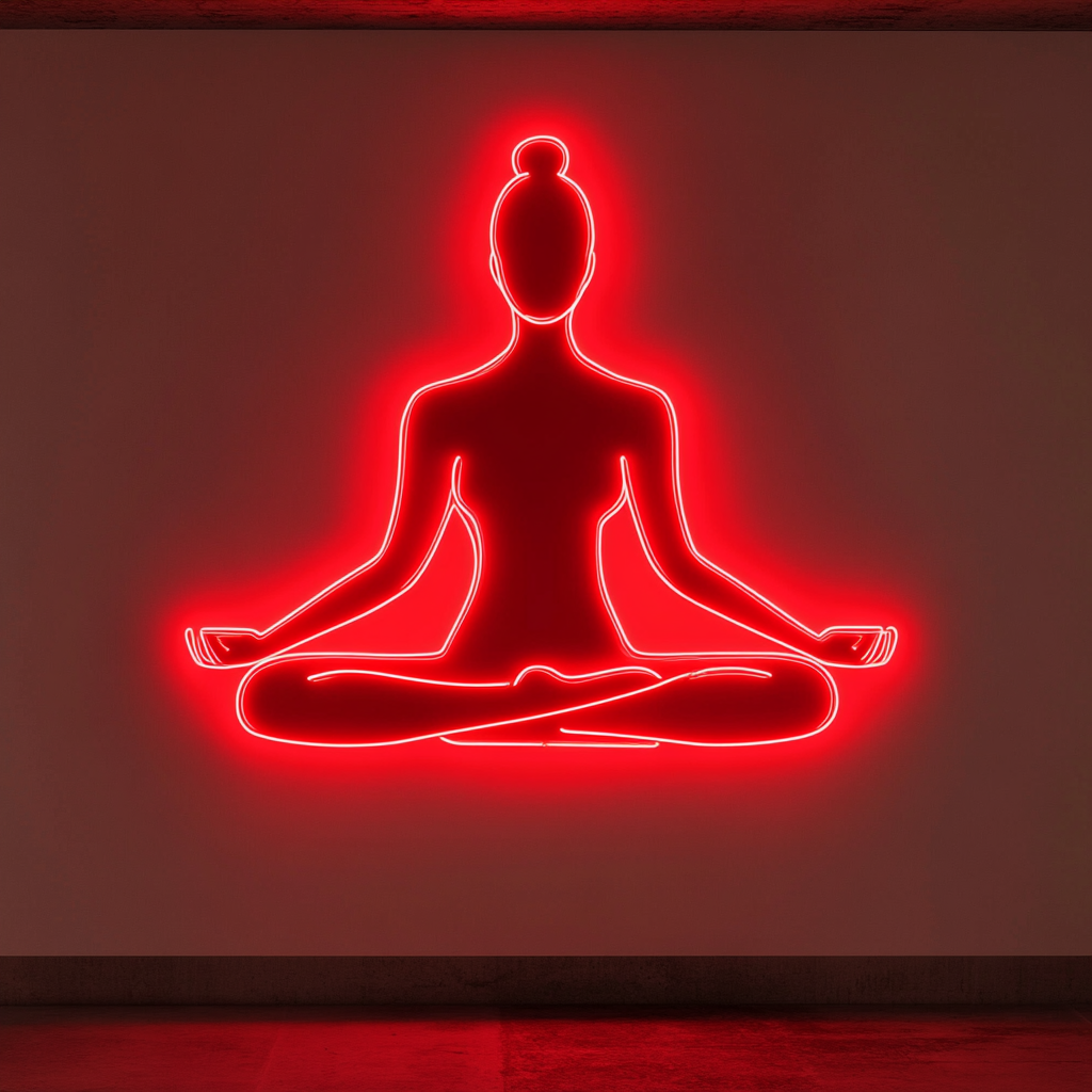 Yoga - Red Neon Sign, 18 Inches