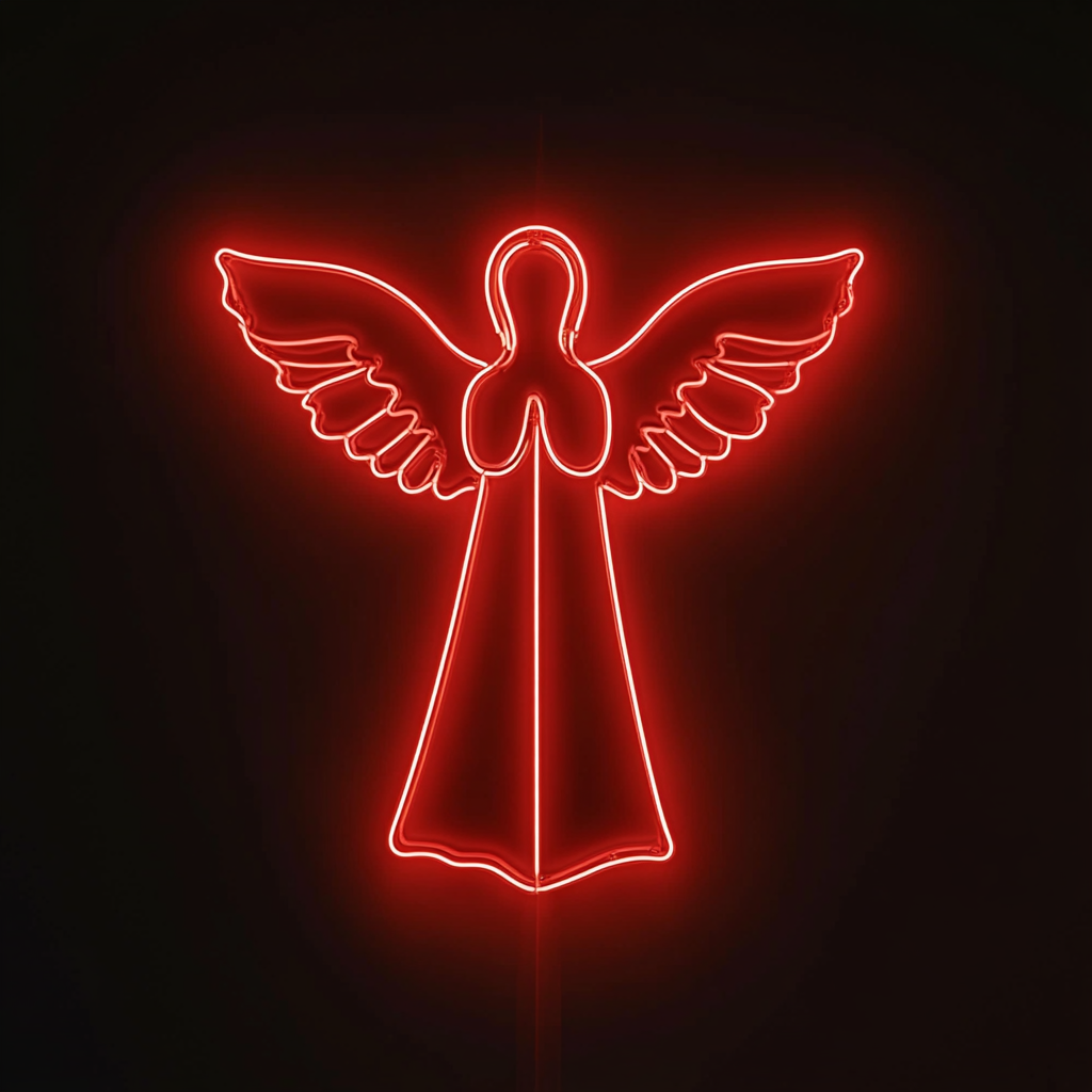 Angel - Red Neon Sign, 18 Inches