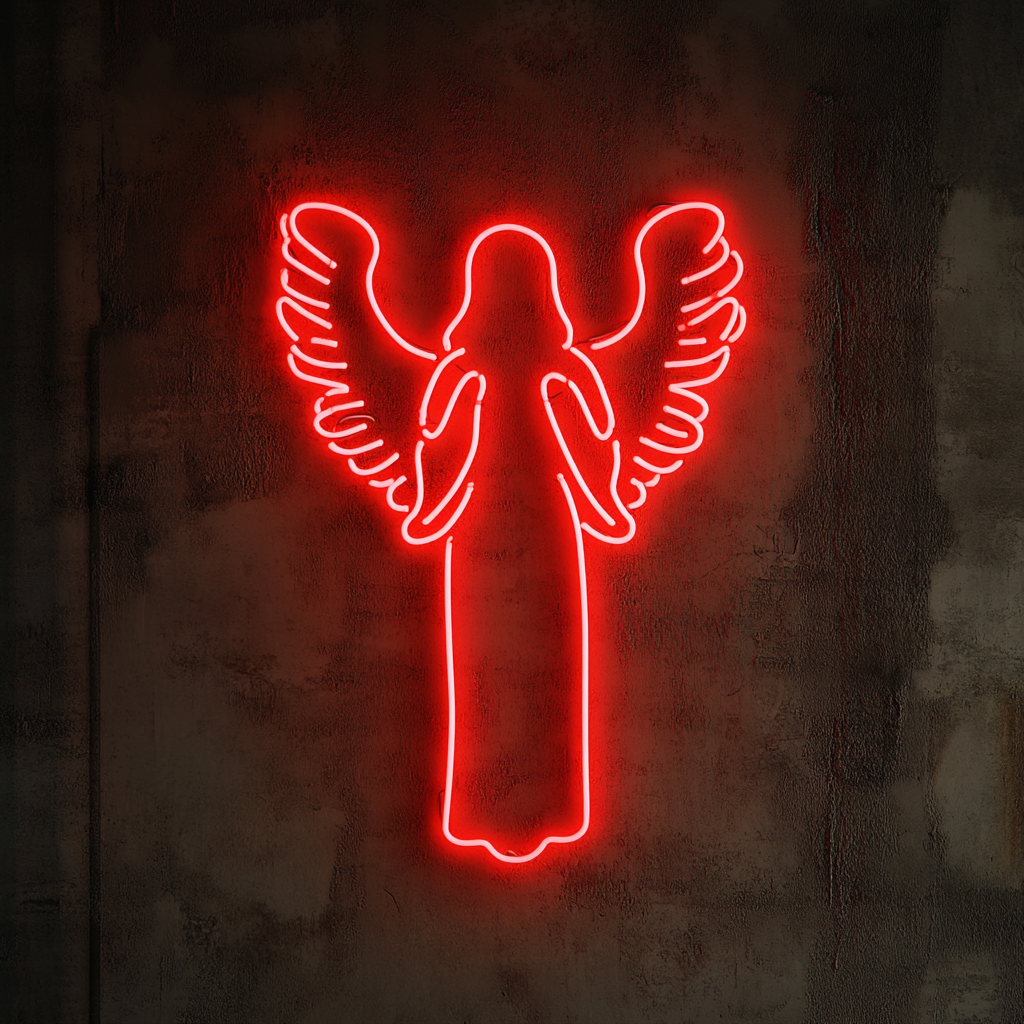 Angel Halo - Red Neon Sign, 18 Inches