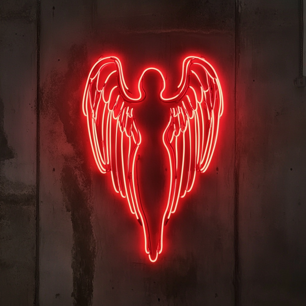 Angel Halo - Red Neon Sign, 24 Inches