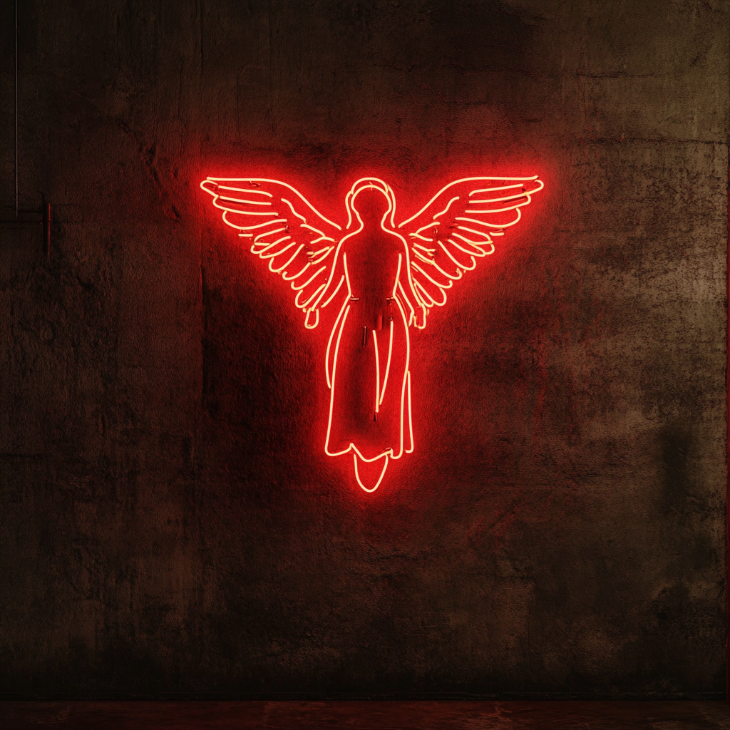 Angel Halo - Red Neon Sign, 24 Inches