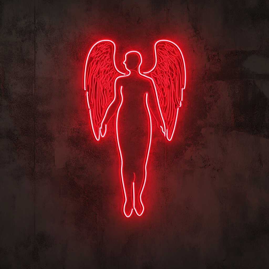 Angel Halo - Red Neon Sign, 24 Inches