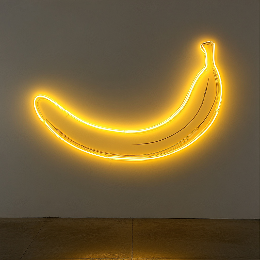 Banana - Yellow Neon Sign, 18 Inches