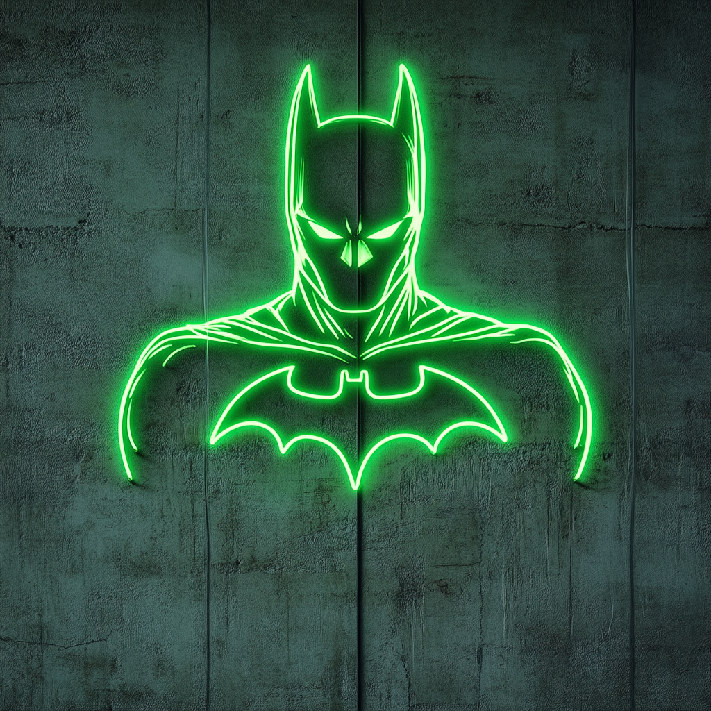 Batman - Green Neon Sign, 18 Inches