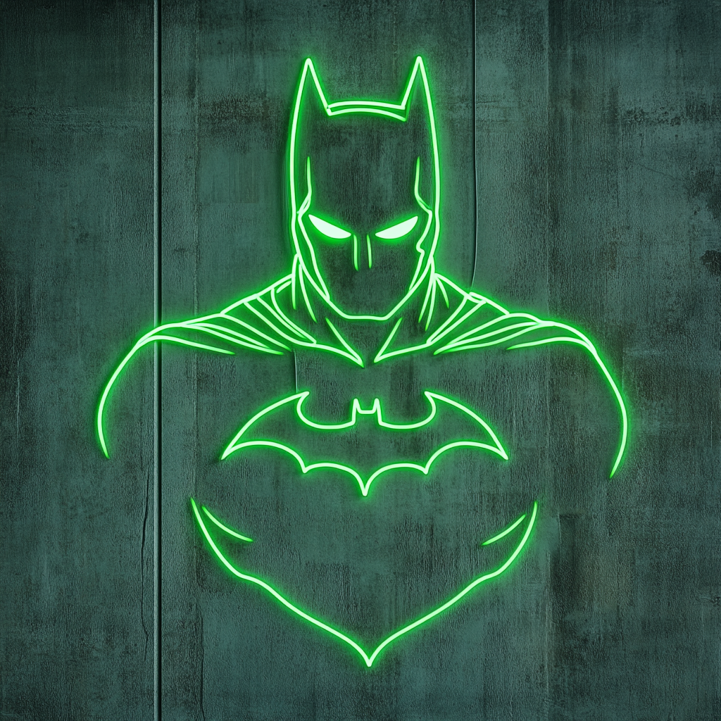 Batman - Green Neon Sign, 18 Inches