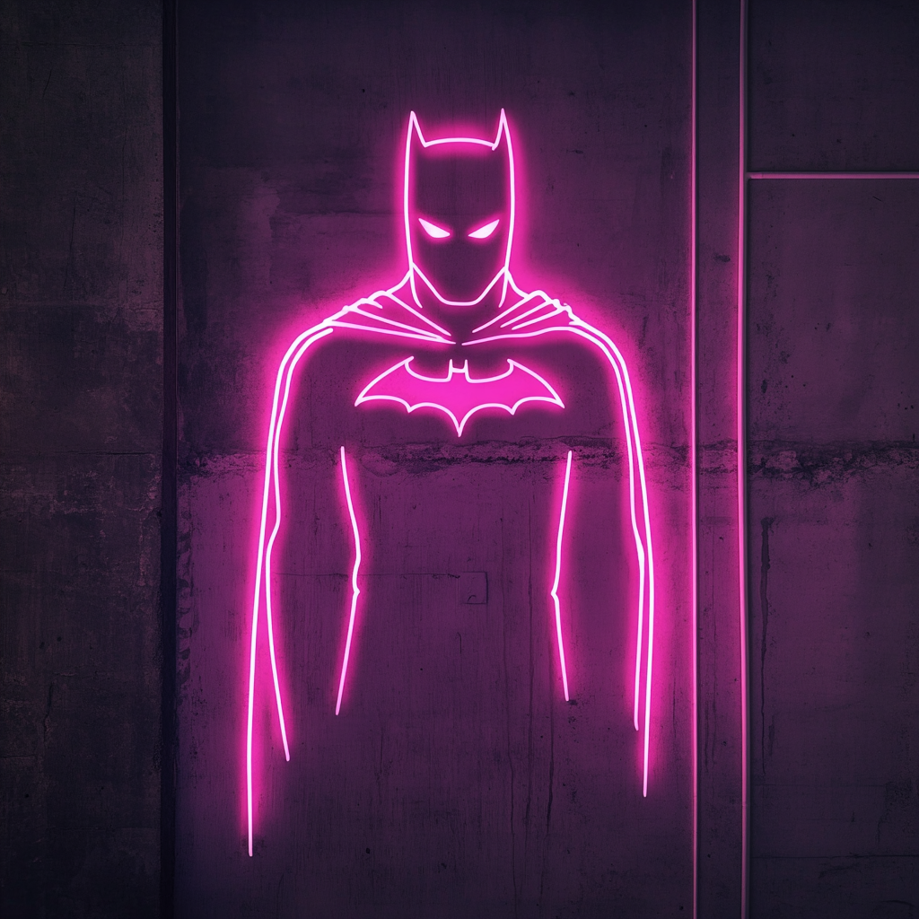 Batman - Pink Neon Sign, 18 Inches