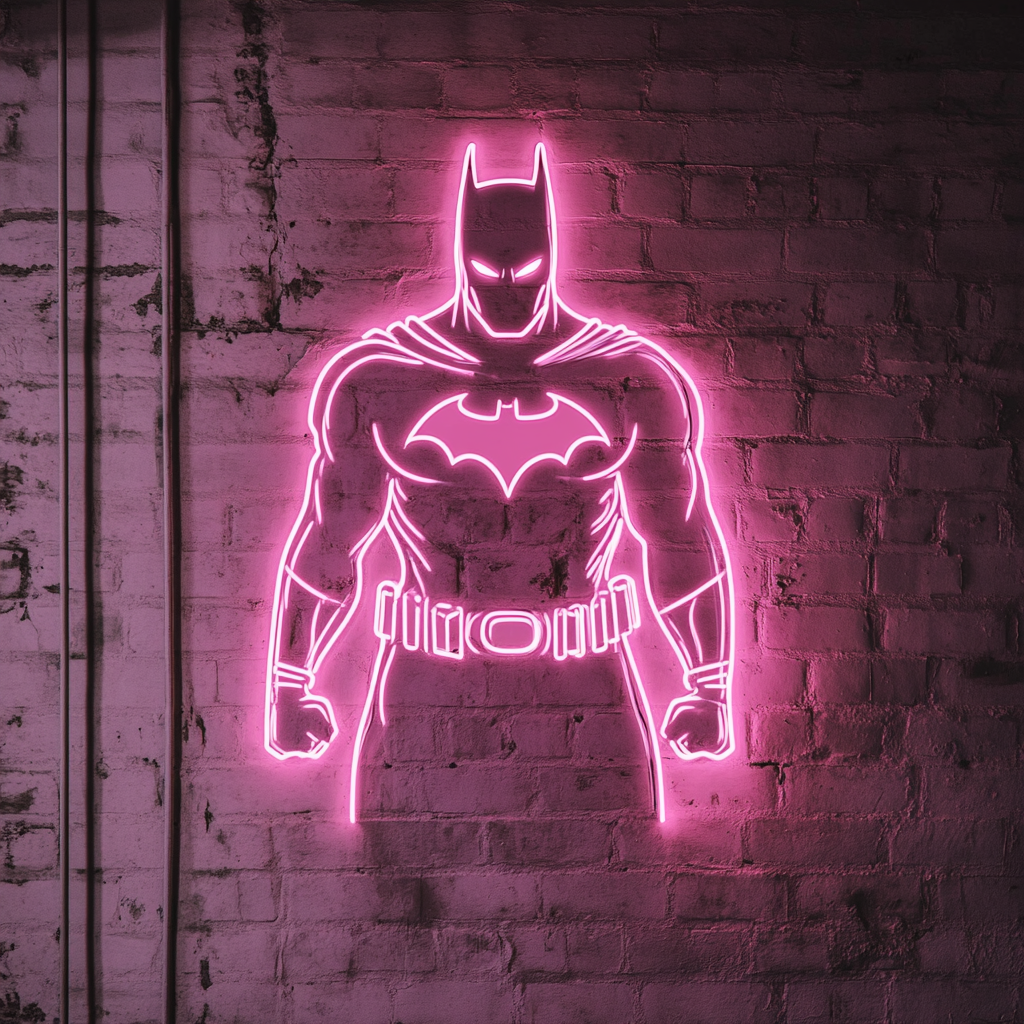 Batman - Pink Neon Sign, 18 Inches