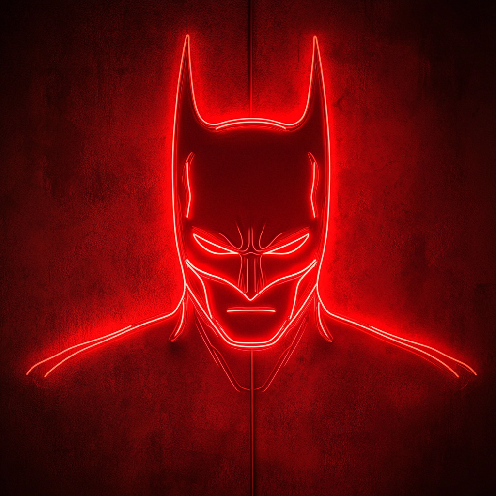 Batman - Red Neon Sign, 18 Inches