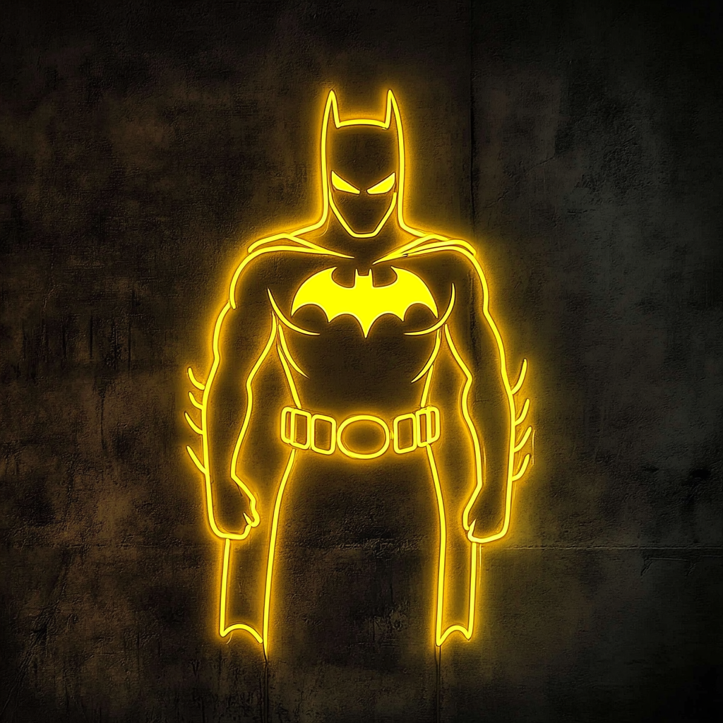 Batman - Yellow Neon Sign, 18 Inches