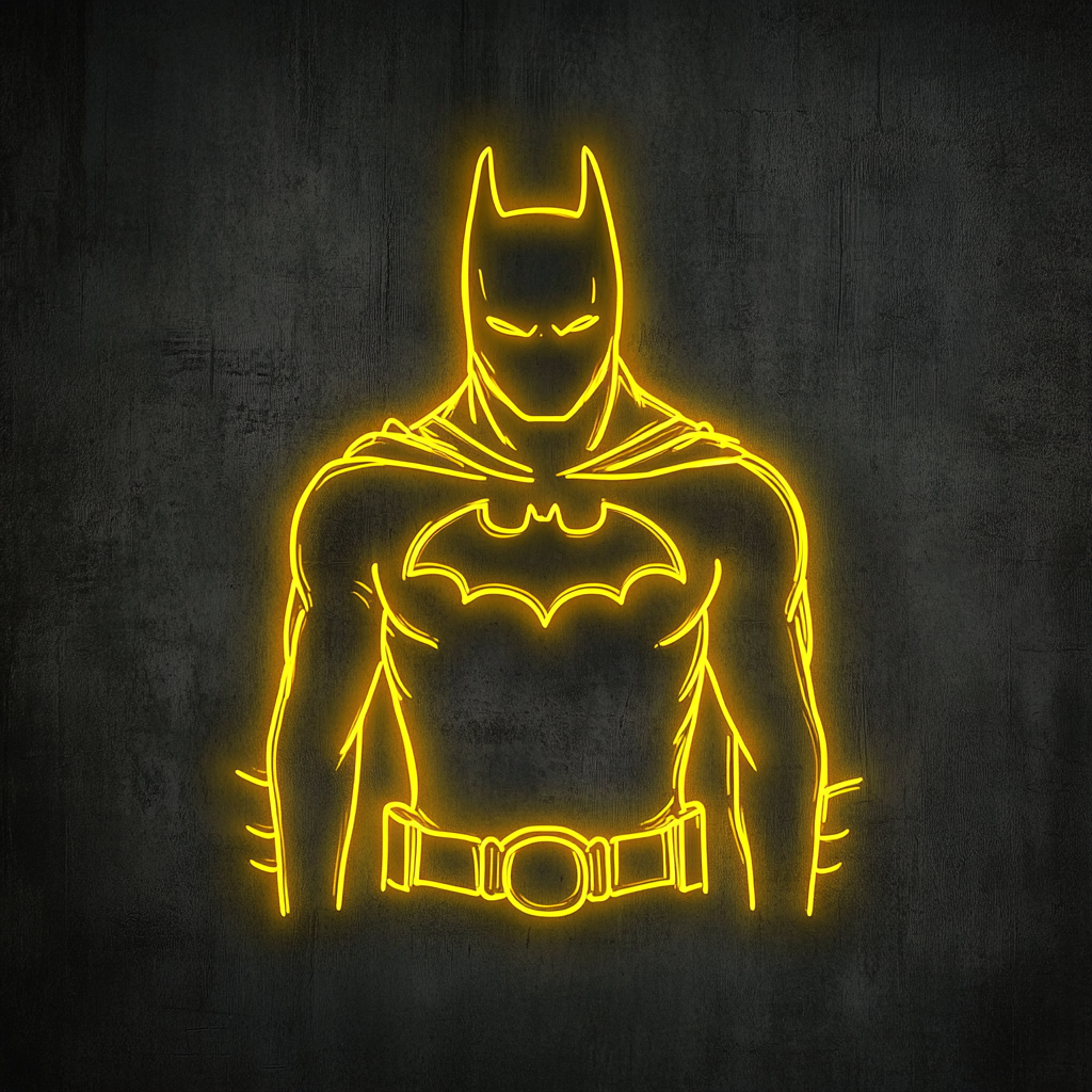 Batman - Yellow Neon Sign, 18 Inches