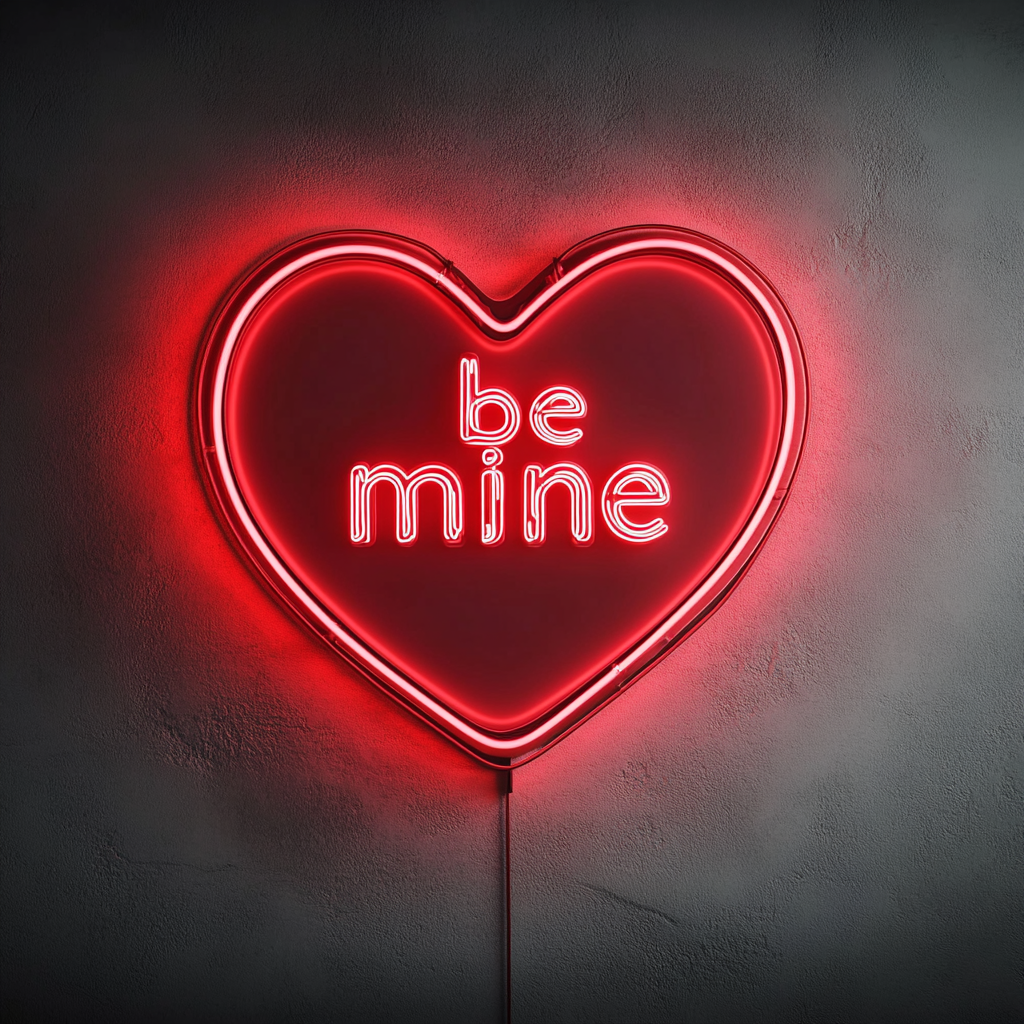 Be Mine - Red Neon Sign, 24 Inches