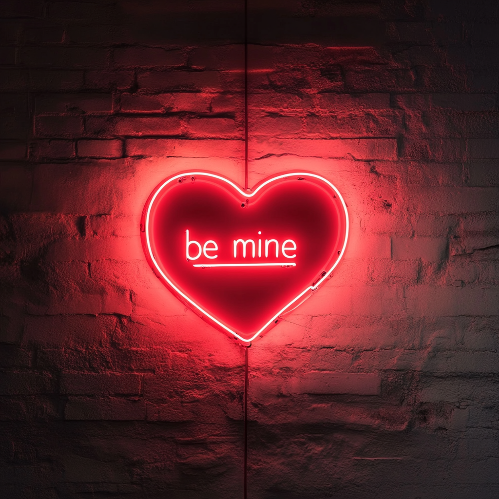 Be Mine - Red Neon Sign, 24 Inches