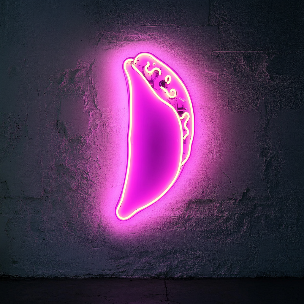 Burrito - Pink Neon Sign, 18 Inches