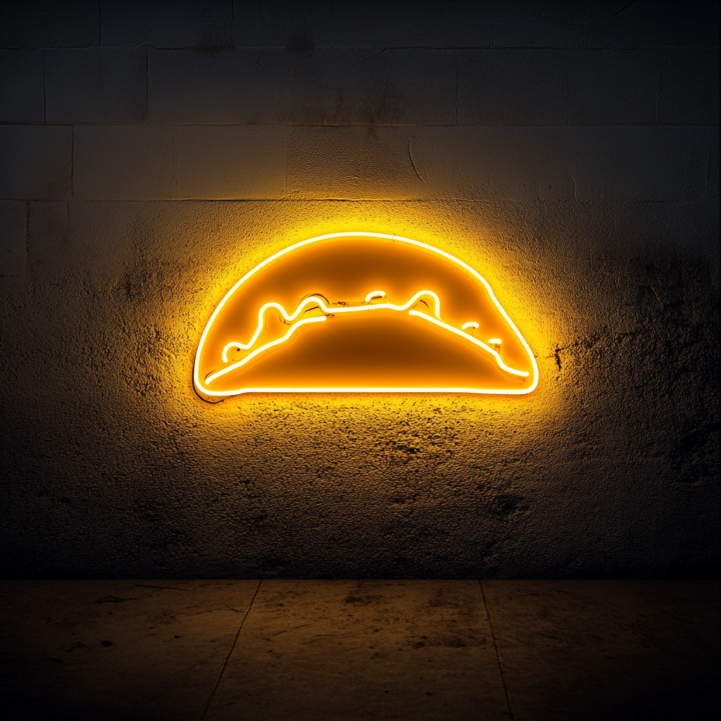 Burrito - Yellow Neon Sign, 18 Inches