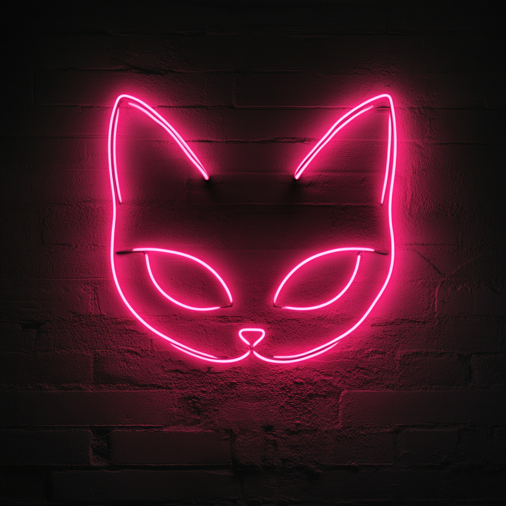Cat Eyes - Pink Neon Sign, 18 Inches
