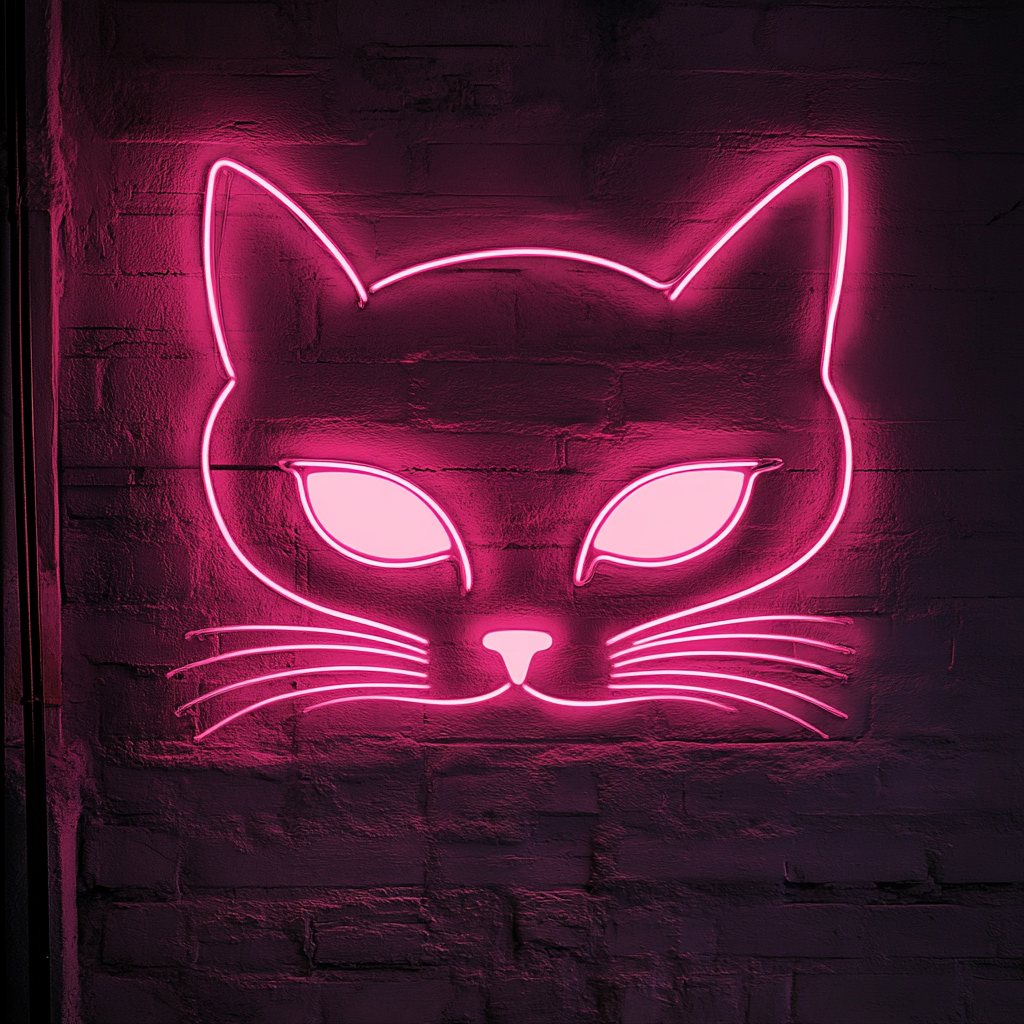 Cat Eyes - Pink Neon Sign, 18 Inches