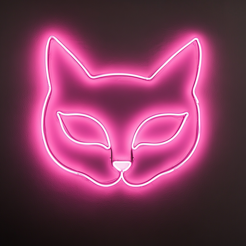 Cat Eyes - Pink Neon Sign, 18 Inches