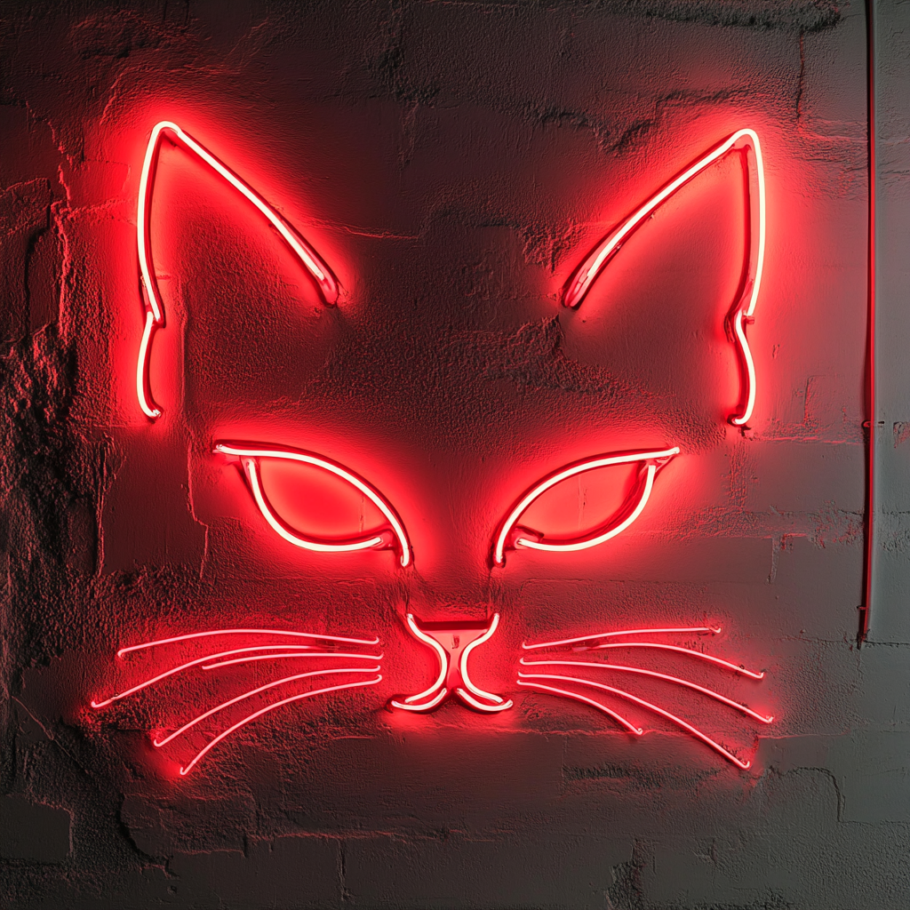 Cat Eyes - Red Neon Sign, 18 Inches