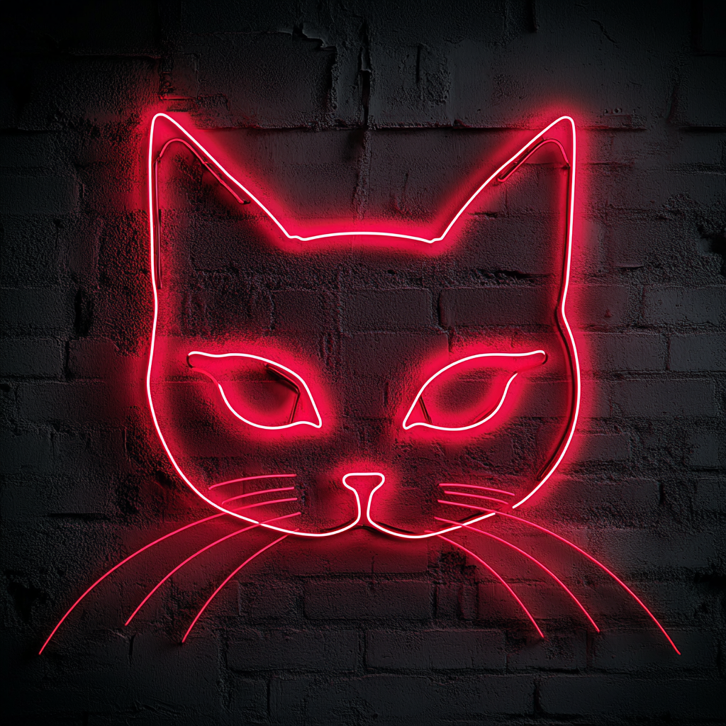 Cat Eyes - Red Neon Sign, 18 Inches