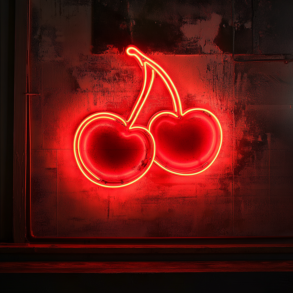 Cherries - Red Neon Sign, 18 Inches