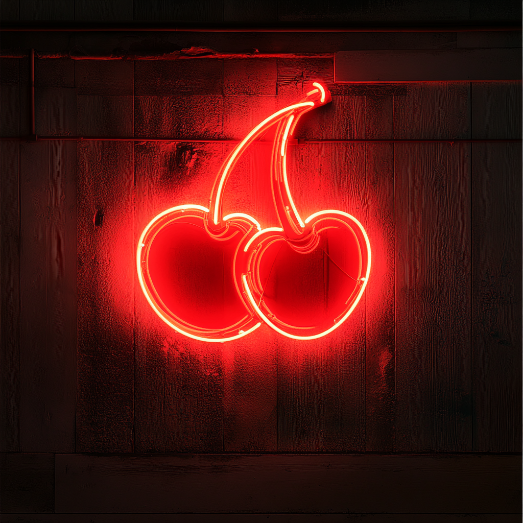 Cherries - Red Neon Sign, 18 Inches