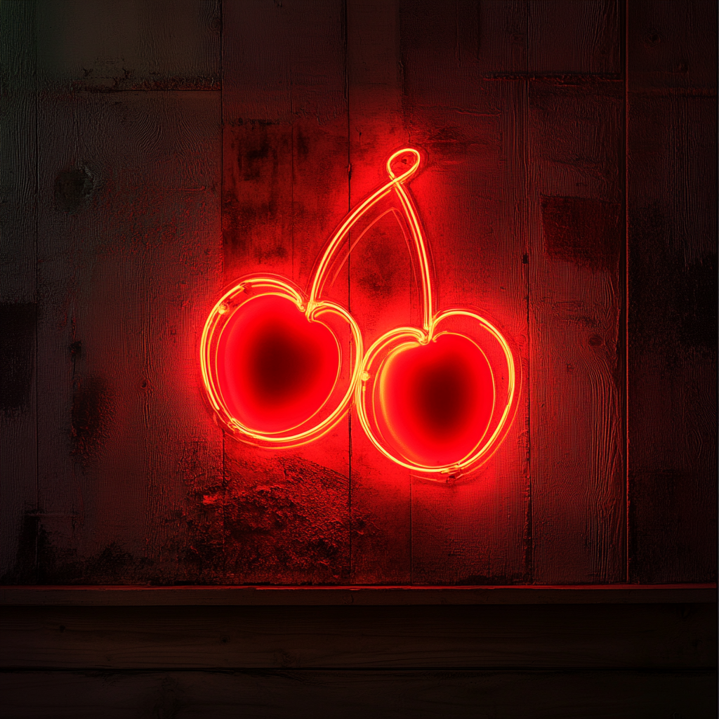 Cherries - Red Neon Sign, 18 Inches
