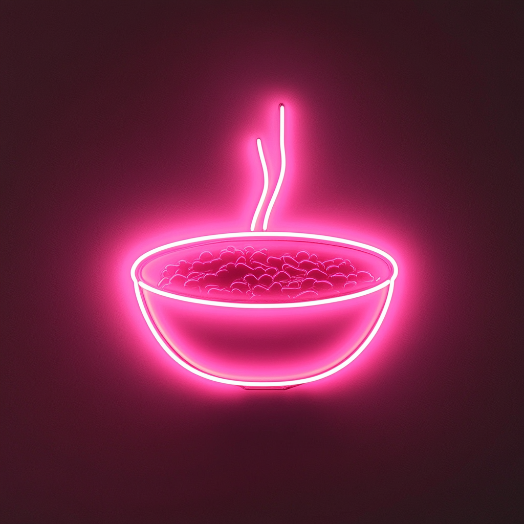 Chili Bowl - Pink Neon Sign, 18 Inches