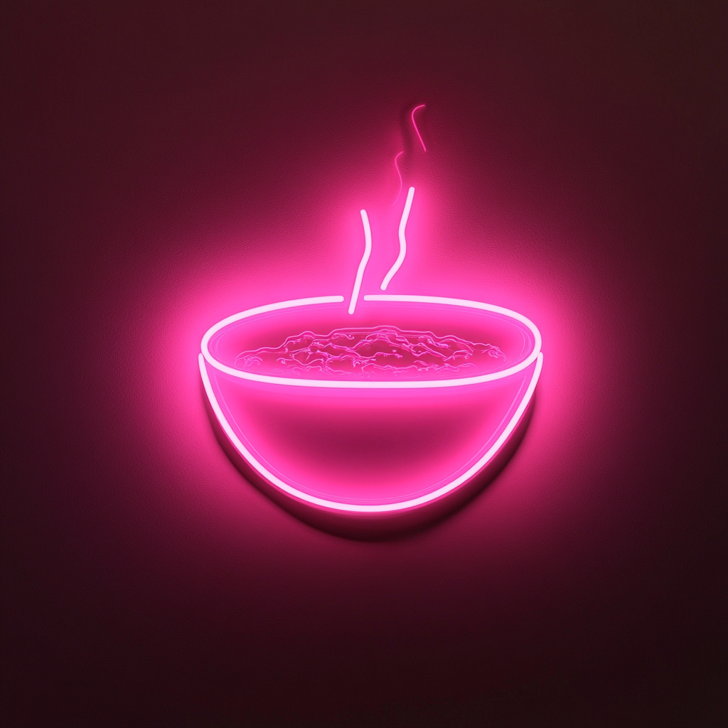 Chili Bowl - Pink Neon Sign, 24 Inches