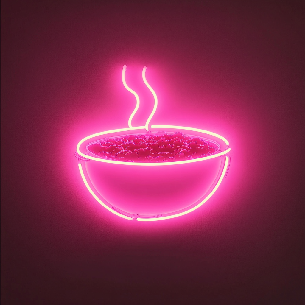 Chili Bowl - Pink Neon Sign, 18 Inches