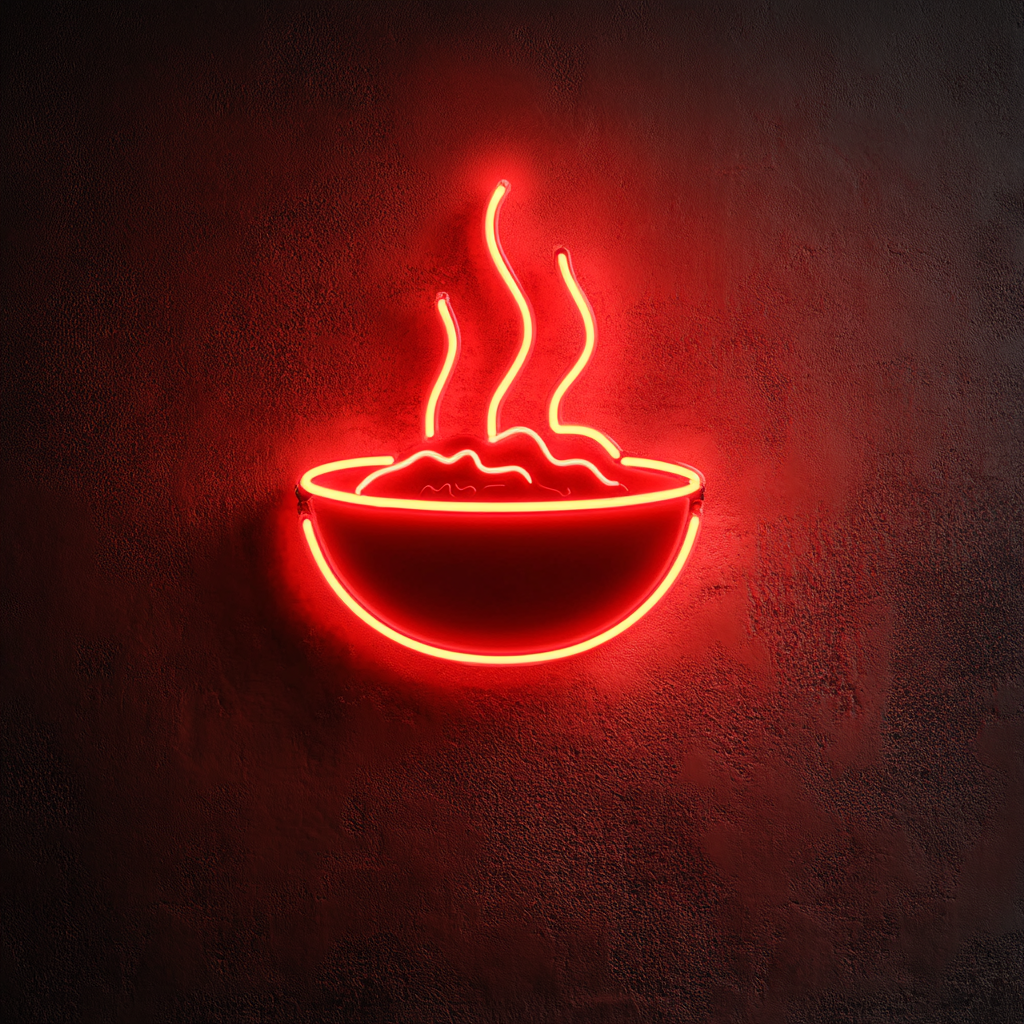 Chili Bowl - Red Neon Sign, 18 Inches