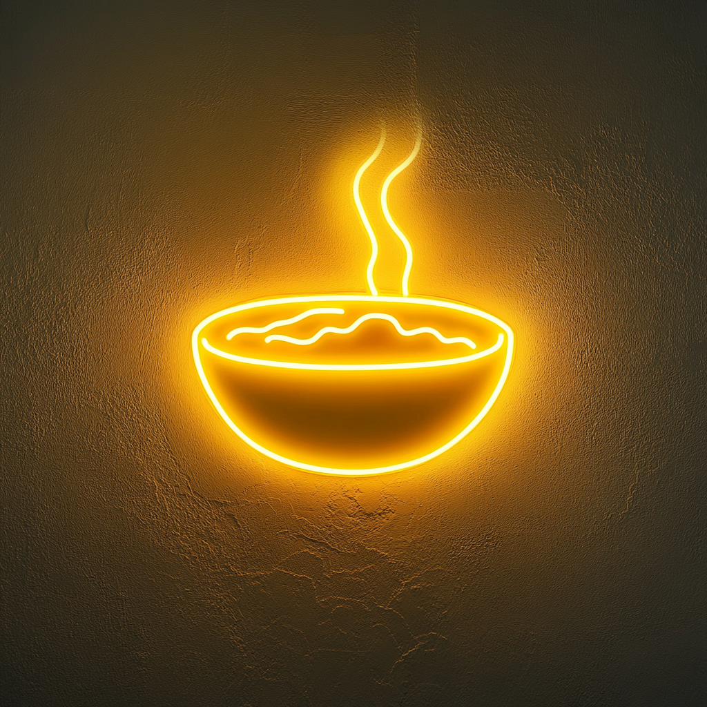 Chili Bowl - Yellow Neon Sign, 18 Inches
