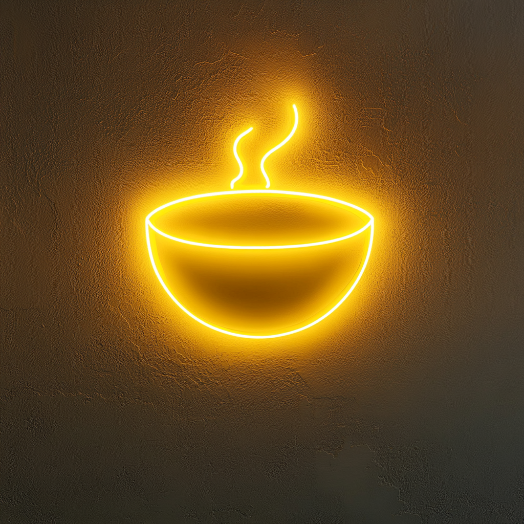 Chili Bowl - Yellow Neon Sign, 18 Inches