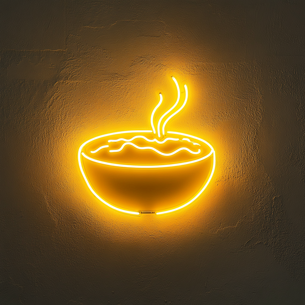 Chili Bowl - Yellow Neon Sign, 18 Inches
