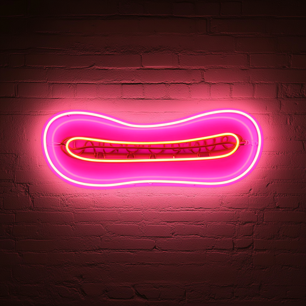 Chili Dog - Pink Neon Sign, 18 Inches