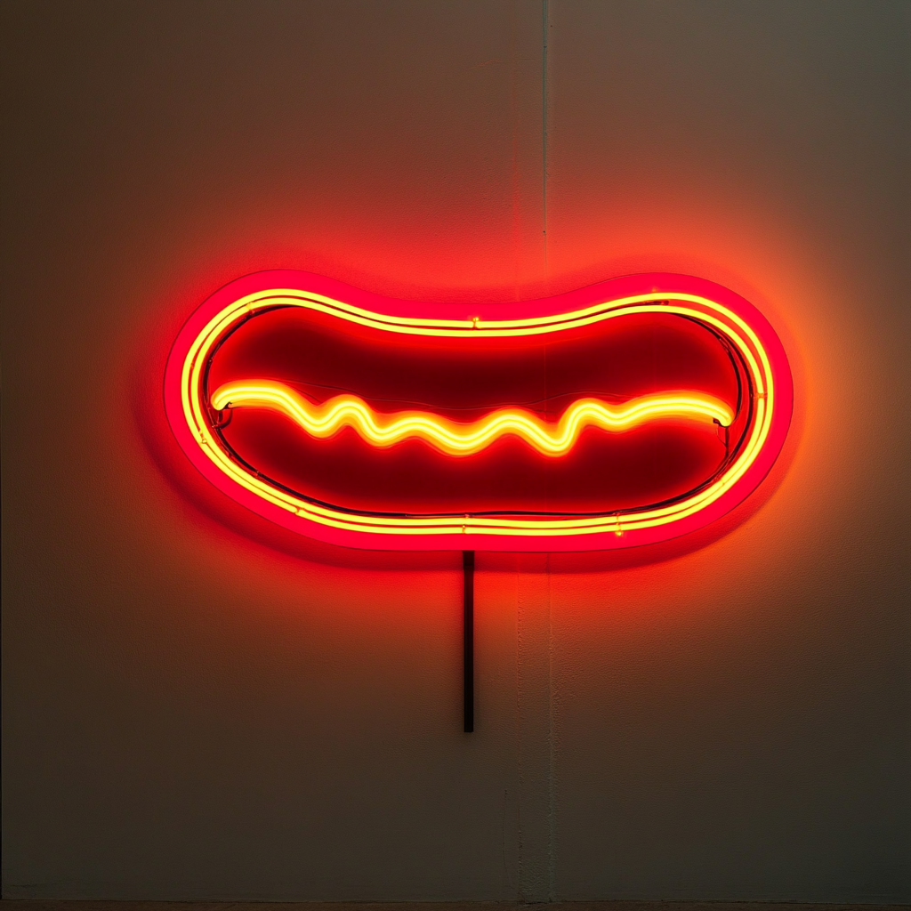 Chili Dog - Red Neon Sign, 18 Inches